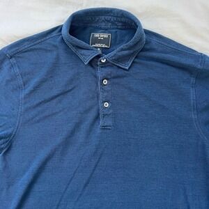 TODD SNYDER Polo Shirt Mens Size XL Navy Blue Tailored Quality Cotton Blend